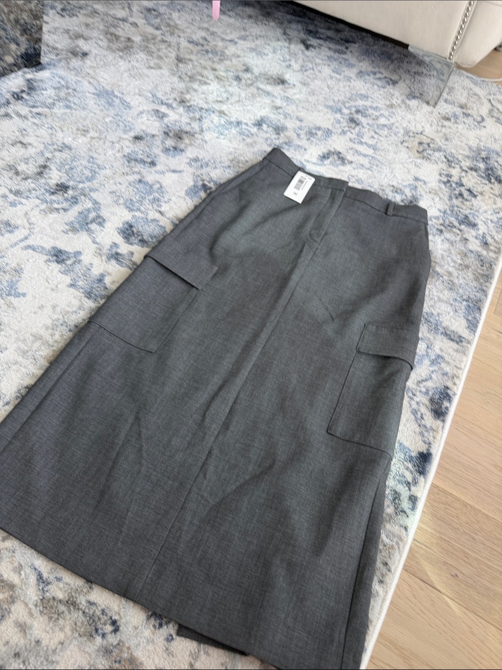 Babaton Charcoal Utility Midi Skirt